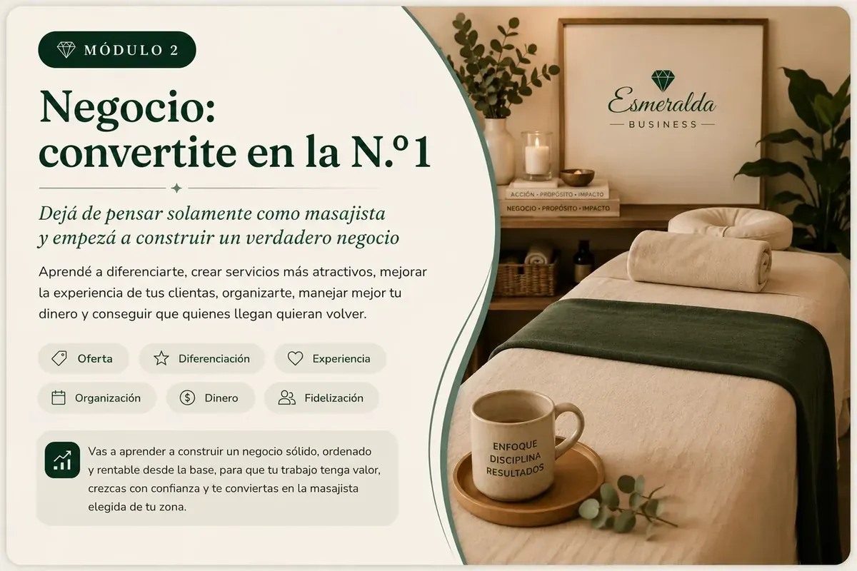 Módulo 2 de Esmeralda Business